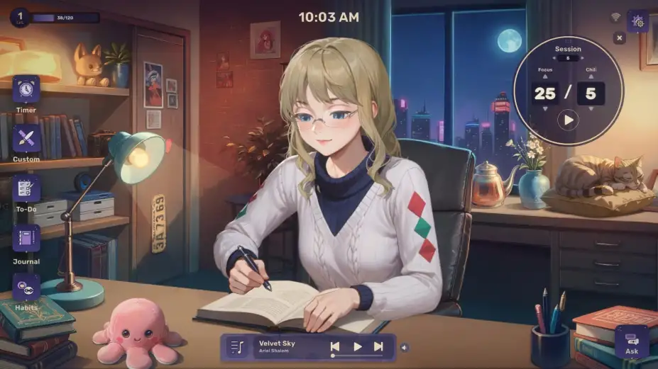 Lo-Fi女孩：AI助手 截图1